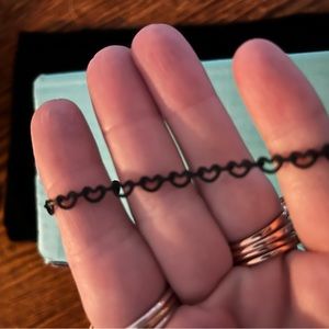 Ellandemm Black Heart Bracelet